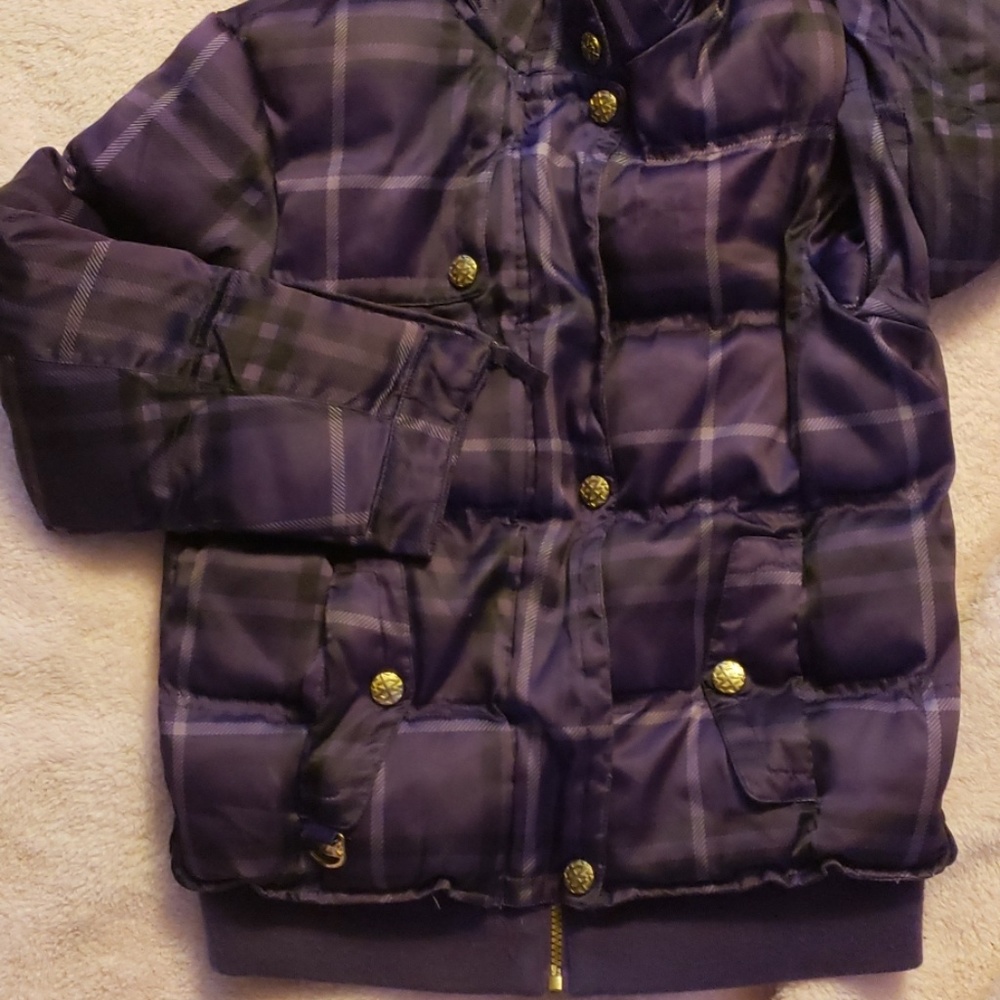 Girl's purple coat